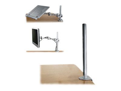 Lindy Desk Clamp Pole - Montagekomponente - für LCD-Display/Notebook - Silber, Pulverbeschichtung_1