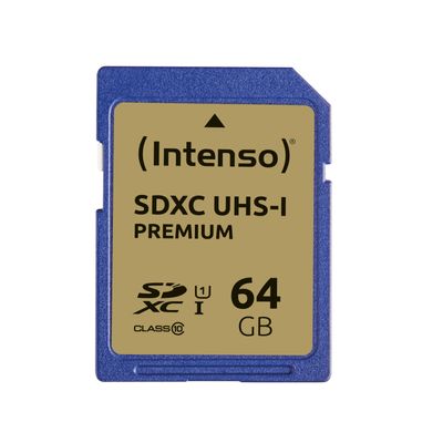 Intenso Premium - flash memory card - 64 GB - SDXC UHS-I_1