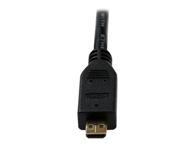 StarTech.com 3m High Speed HDMI® Cable with Ethernet - HDMI to HDMI Micro - M/M - 3 Meter HDMI (A) to HDMI Micro (D) Cable (HDADMM3M) - HDMI with Ethernet cable - 3 m_3