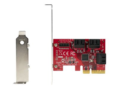 StarTech.com PCIe SATA Controller Karte - 6 Port SATA 3 Erweiterungskarte/Kontroller - 6Gbit/s - Voll- und Low-Profile Blende - PCI Express Festplatten kontroller/Adapter (6P6G-PCIE-SATA-CARD) - Speicher-Controller - SATA 6Gb/s - PCIe 3.0 x4_2