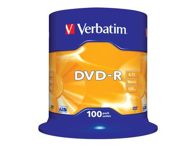 Verbatim - DVD-R x 100 - 4.7 GB - Speichermedium_thumb