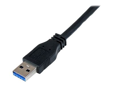 StarTech.com 1m 3 ft Certified SuperSpeed USB 3.0 A to Micro B Cable Cord - USB 3 Micro B Cable - 1x USB A (M), 1x USB Micro B (M) - Black (USB3CAUB1M) - USB cable - Micro-USB Type B to USB Type A - 1 m_3