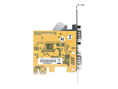 StarTech.com 2-Port PCI Express Serial Card, Dual Port PCIe to RS232 (DB9) Serial Interface Card, 16C1050 UART, Standard or Low Profile Brackets, COM Retention, For Windows & Linux - PCIe to Dual DB9 Card (21050-PC-SERIAL-CARD) - Serieller Adapter - PCIe_6