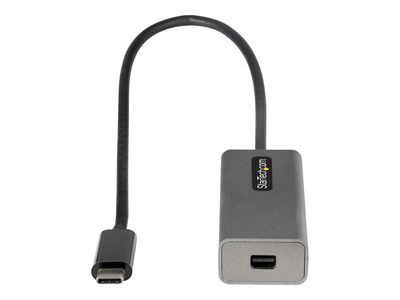 StarTech.com USB C to Mini DisplayPort Adapter, 4K 60Hz USB-C to mDP Adapter Dongle, USB Type-C to Mini DP Monitor/Display, Video Converter, Works w/ Thunderbolt 3, 12" Long Attached Cable - DP Alt Mode, mDP 1.2 (CDP2MDPEC) - DisplayPort adapter - 24 pin_4