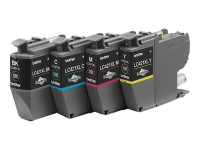 Brother ink cartridge LC421XL - 4-pack - Black, Yellow, Cyan, Magenta_2