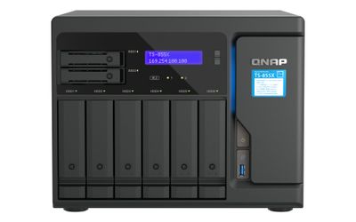QNAP TS-855X SAN Tower Intel Atom® C5125 8 GB DDR4 0 TB QNAP QTS Schwarz_thumb