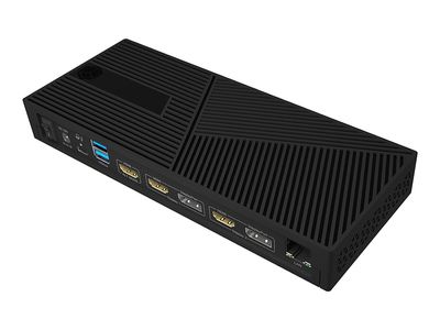 ICY BOX IB-DK2246AC - Dockingstation - USB-C 3.2 Gen 2 / Thunderbolt 3 / Thunderbolt 4 - 3 x HDMI, 2 x DP - 1GbE_thumb