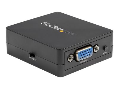 StarTech.com 1080p VGA to RCA and S-Video Converter - USB Powered - adapter - VGA / S-Video / composite video_1