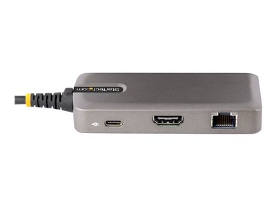 StarTech.com USB-C Multiport Adapter, 4K 60Hz HDMI w/HDR, 2-Port 5Gbps USB 3.0 Hub, 100W Power Delivery Pass-Through, GbE, USB Type C Mini Docking Station, Works with Chromebook certified - Windows, macOS (103B-USBC-MULTIPORT) - Dockingstation - USB-C / U_9
