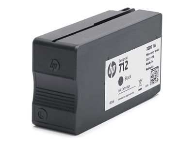 HP 712 - black - original - DesignJet - ink cartridge_thumb