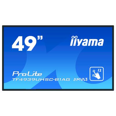 IIyama ProLite TF4939UHSC-B1AG Interactive Touchscreen Display - 124.5 cm (49") - 3840 x 2160 4K Ultra HD_thumb