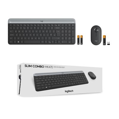 Logitech Tastatur- und Maus-Set Slim Wireless Combo MK470 - US Layout - Graphit_9