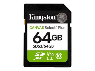Kingston Canvas Select Plus - Flash-Speicherkarte - 64 GB - SDXC UHS-I_thumb