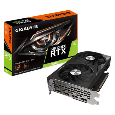 Gigabyte Grafikkarte GeForce RTX 3060 WINDFORCE OC 12G - 12 GB GDDR6 OC_thumb