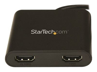 StarTech.com USB 3.0 to Dual HDMI Adapter, 1x 4K 30Hz & 1x 1080p, External Video & Graphics Card, USB Type-A to HDMI Dual Monitor Display Adapter Dongle, Supports Windows Only, Black - USB to Dual HDMI Adapter (USB32HD2) - Adapterkabel - HDMI / USB - TAA-_8