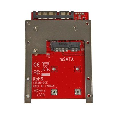 StarTech.com mSATA SSD to 2.5in SATA Adapter Converter - mSATA to SATA Adapter for 2.5in bay with Open Frame Bracket and 7mm Drive Height (SAT32MSAT257) - storage controller - SATA 6Gb/s - SATA 6Gb/s_3
