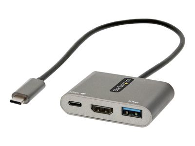 StarTech.com USB-C Multiport Adapter, USB-C auf HDMI 4K Anschluss, 100W PD, USB 3.0 Hub 5Gbit/s (1xTyp-C/ 1xA), USB-C zu HDMI Dock/Reiseadapter mit Stromversorgung, Laptop Dockingstation (CDP2HDUACP2) - Dockingstation - USB-C / Thunderbolt 3 / Thunderbolt_thumb