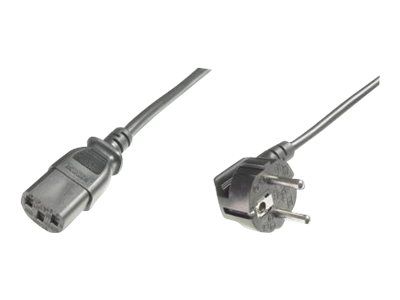 DIGITUS Power supply cable - CEE 7/7 (Type-F)(CEE 7/7) plug/IEC C13 socket - 75 cm_1