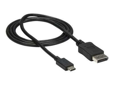 StarTech.com 3ft/1m USB C to DisplayPort 1.2 Cable 4K 60Hz - USB Type-C to DP Video Adapter Monitor Cable HBR2 - TB3 Compatible - Black - external video adapter - STM32F072CBU6 - black_1