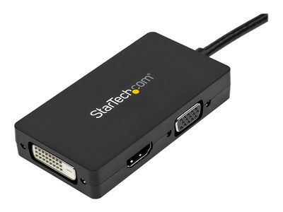 StarTech.com 3 in 1 DisplayPort Multi Video Adapter Converter - 1080p DP Laptop to HDMI VGA or DVI Monitor or Projector Display (DP2VGDVHD) - video converter - black_5