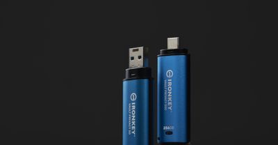 Kingston USB-Stick IronKey Vault - USB 3.2 Gen 1 (3.1 Gen 1) - 256 GB - Blau_5