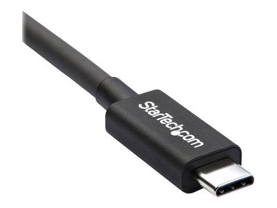 StarTech.com 20Gbps Thunderbolt 3 Cable - 6.6ft/2m - Black - 4K 60Hz - Certified TB3 USB-C to USB-C Charger Cord w/ 100W Power Delivery (TBLT3MM2M) - Thunderbolt cable - 2 m_5