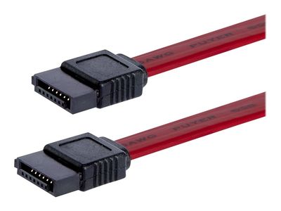 StarTech.com 12in SATA Serial ATA Cable - SATA cable - Serial ATA 150/300 - SATA (F) to SATA (F) - 1 ft - red - SATA12 - SATA cable - 30.5 cm_thumb