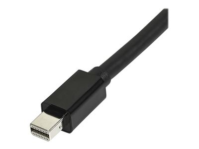 StarTech.com Mini DisplayPort to HDMI Adapter Cable - mDP to HDMI Adapter with Built-in Cable - Black - 3 m (10 ft.) - Ultra HD 4K 30Hz (MDP2HDMM3MB) - video cable - 3 m_3