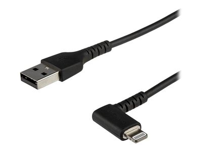 StarTech.com RUSBLTMM1MBR 1m abgewinkeltes Lightning- auf USB-Kabel (Robustes Apple MFi-zertifiziertes Kabel, Schwarz, 1m) - Lightning-Kabel - Lightning / USB - 1 m_thumb