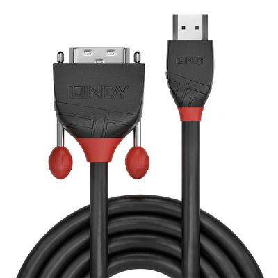 Lindy 36273 Videokabel-Adapter 3 m HDMI Typ A (Standard) DVI-D Schwarz_2