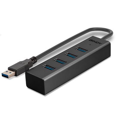 Lindy 43324 Schnittstellen-Hub USB 3.2 Gen 1 (3.1 Gen 1) Type-A 5000 Mbit/s Schwarz_5