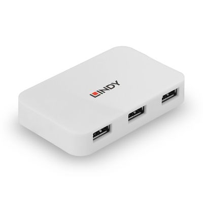 Lindy 43143 Schnittstellen-Hub USB 3.2 Gen 1 (3.1 Gen 1) Type-A 5000 Mbit/s Weiß_thumb