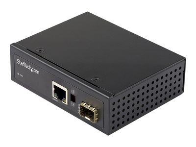 StarTech.com Industrial Media Converter - 1 Gbit/s Medienkonverter LWL Kupfer - Singlemode-/Multimode Glasfaser auf Kupfer Netzwerk - 12-56 V DC - IP-30/-40&deg;C bis 75&deg;C (IMC1GSFP) - Medienkonverter - 10Mb LAN, 100Mb LAN, 1GbE_thumb