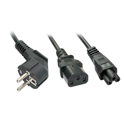 Lindy Stromkabel - Schuko Netzstecker / IEC C13 & IEC C5 - 2 m_thumb