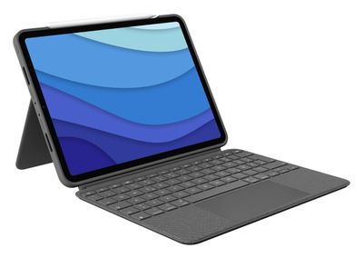 Logitech Tablet-Schutzhülle mit Tastatur Combo Touch - Apple iPad Pro 11" 1. - 5. Gen - Grau_thumb