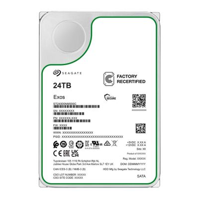 Seagate HDD Exos X24 - 24 TB - 3.5" - SATA 6 GB/s - OEM RECERTIFIED_thumb