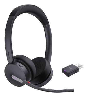 Yealink WH64 Hybrid Dual Teams Headset Wireless Head-band Office/Call center Micro-USB Bluetooth Black_2