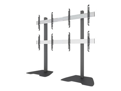 Neomounts NMPRO-S22 stand - fixed - for 2x2 video wall - black_thumb