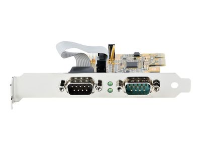 StarTech.com 2-Port PCI Express Serial Card, Dual Port PCIe to RS232 (DB9) Serial Interface Card, 16C1050 UART, Standard or Low Profile Brackets, COM Retention, For Windows & Linux - PCIe to Dual DB9 Card (21050-PC-SERIAL-CARD) - serial adapter - PCIe 2.0_7