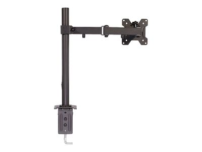 Lindy Single Display Bracket w/ Pole & Desk Clamp - mounting kit - adjustable arm - for monitor - black_3