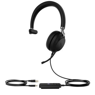 Yealink UH38 Mono Teams Kopfhörer Verkabelt & Kabellos Kopfband Büro/Callcenter Bluetooth Schwarz_thumb