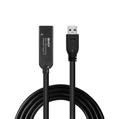 Lindy 43375 USB Kabel USB 3.2 Gen 1 (3.1 Gen 1) 20 m USB A Schwarz_2