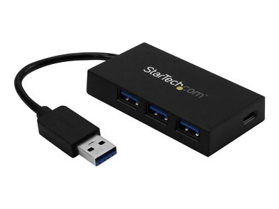 StarTech.com 4 Port USB 3.0 Hub - USB-A to USB-C & 3x USB-A SuperSpeed 5Gbps - Self or USB Bus Powered - USB 3.1 Gen 1 BC 1.2 Charging Hub - hub - 4 ports_1