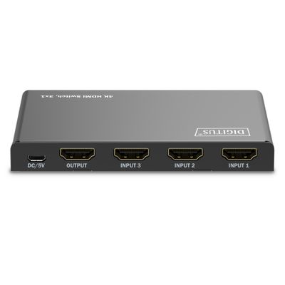 DIGITUS DS-55331 - Video/Audio-Schalter - 4K - 3 x 1_3