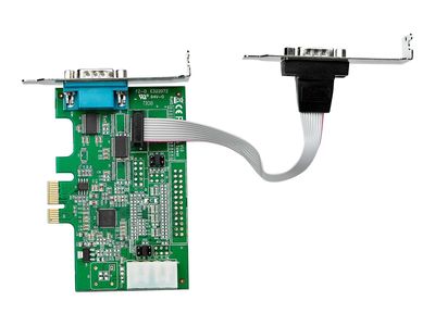 StarTech.com 2-port PCI Express RS232 Serial Adapter Card - PCIe Serial DB9 Controller Card 16950 UART - Low Profile - Windows macOS Linux (PEX2S953LP) - serial adapter - PCIe - RS-232 x 2_3