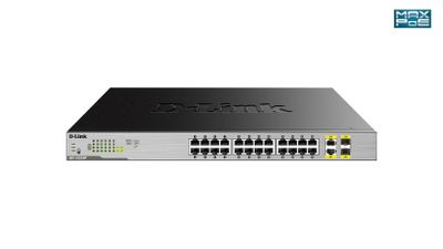 D-Link DGS-1026MP Netzwerk-Switch Unmanaged Gigabit Ethernet (10/100/1000) Power over Ethernet (PoE) Schwarz, Grau_1