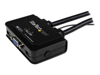 StarTech.com 2 Port VGA USB KVM Switch Kabel - VGA KVM Umschalter USB Powered mit Fernumschaltung - KVM-Switch - 2 Anschlüsse_2