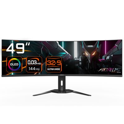 GIGABYTE OLED Curved-Display AORUS CO49DQ - 124.5 cm (49") - 5120 x 1440 5K DQHD_thumb