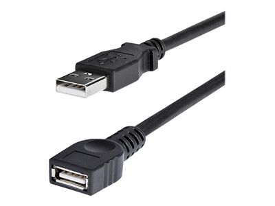 StarTech.com 6 ft Black USB 2.0 Extension Cable A to A - M/F - USB extension cable - USB (M) to USB (F) - USB 2.0 - 6 ft - black - USBEXTAA6BK - USB extension cable - USB to USB - 1.8 m_3