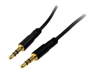 StarTech.com 3.5mm Audio Cable - 3 ft - Slim - M / M - AUX Cable - Male to Male Audio Cable - AUX Cord - Headphone Cable - Auxiliary Cable (MU3MMS) - audio cable - 91 cm_thumb